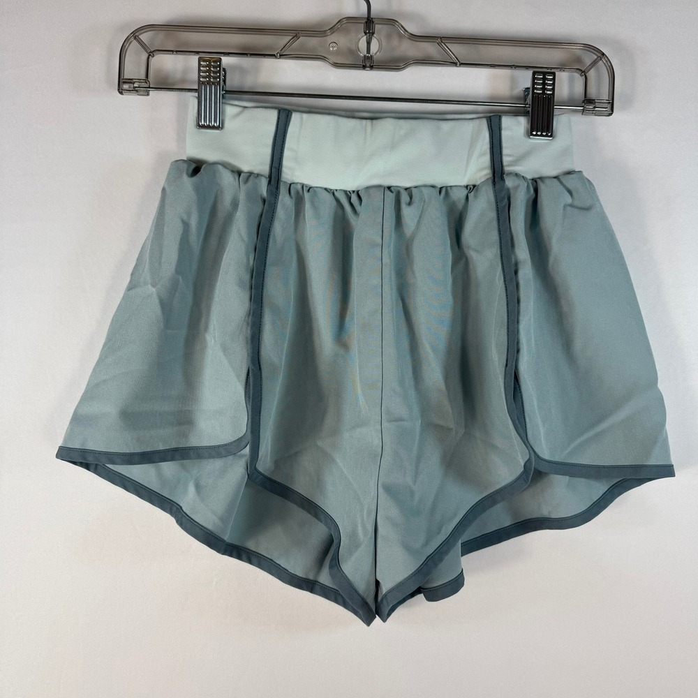 For Love & Lemons AB0017 Athletic Running Shorts Sage Green XXS